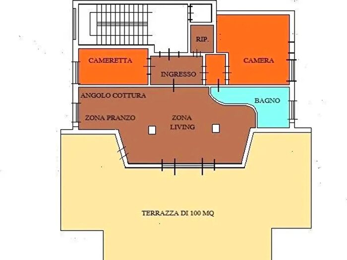 Appartamento trilocale in vendita in Carrara