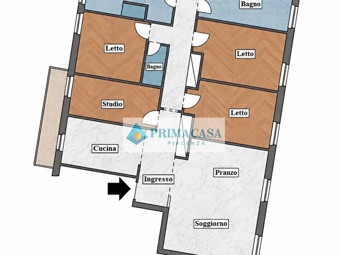 Appartamento con 5 locali in vendita in Piacenza