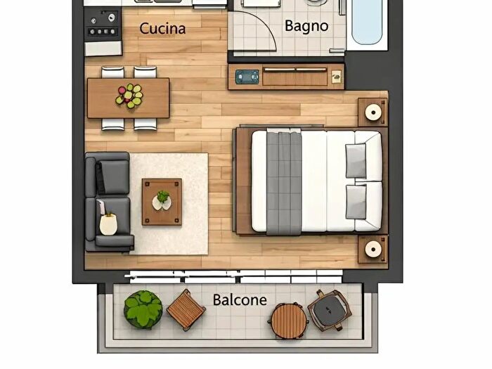 Appartamento monolocale in affitto in Via Palmanova, Milano