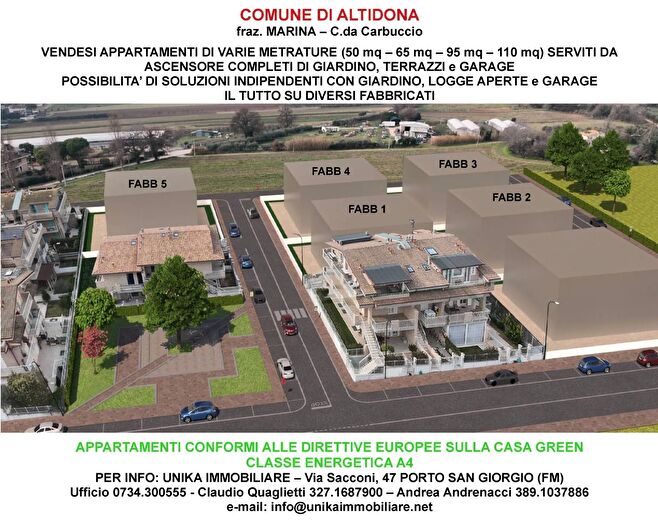 Appartamento trilocale in vendita in Altidona