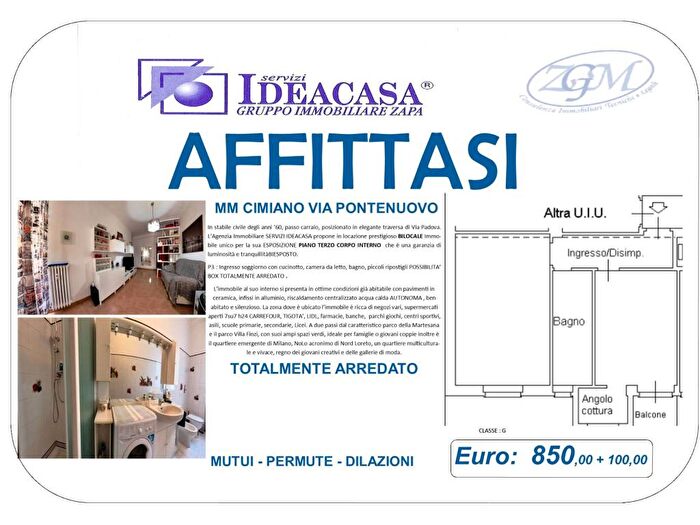 Appartamento bilocale in affitto in Via Ponte Nuovo, Ponte Nuovo, Milano