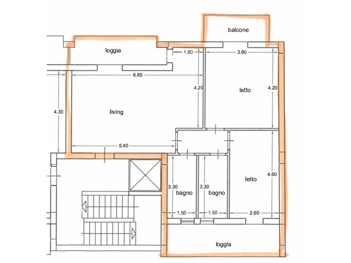 Appartamento trilocale in vendita in Via Piano del Principe, Poggiomarino