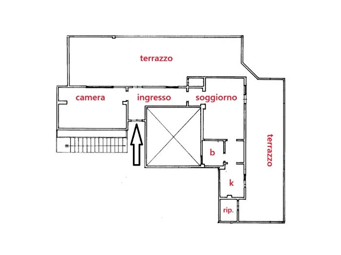 Appartamento bilocale in affitto in Via Felice Grossi Gondi, Roma