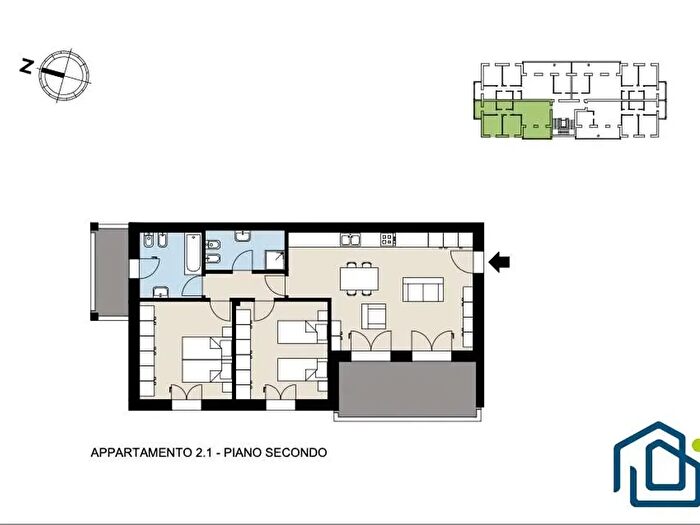 Appartamento trilocale in vendita in Albairate