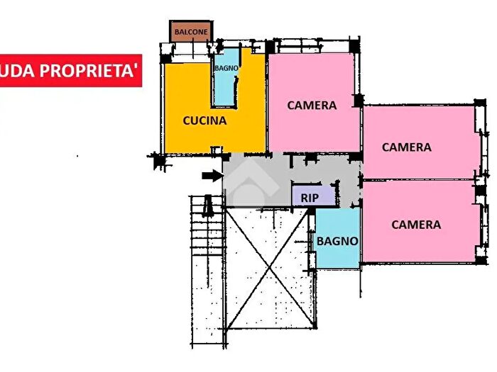 Appartamento trilocale in vendita in Via della Batteria Nomentana, Roma