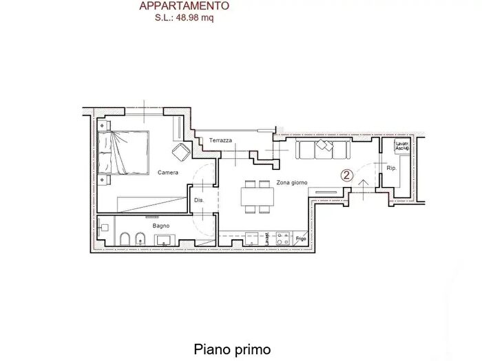 Appartamento bilocale in vendita in Firenze