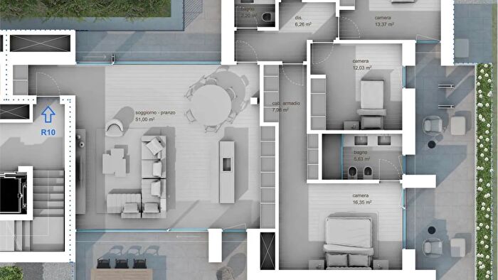 Appartamento quadrilocale in vendita in Montebelluna Via Malipiero, Montebelluna