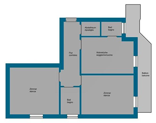 Appartamento trilocale in vendita in Via Wolfgang Amadeus Mozart, Merano