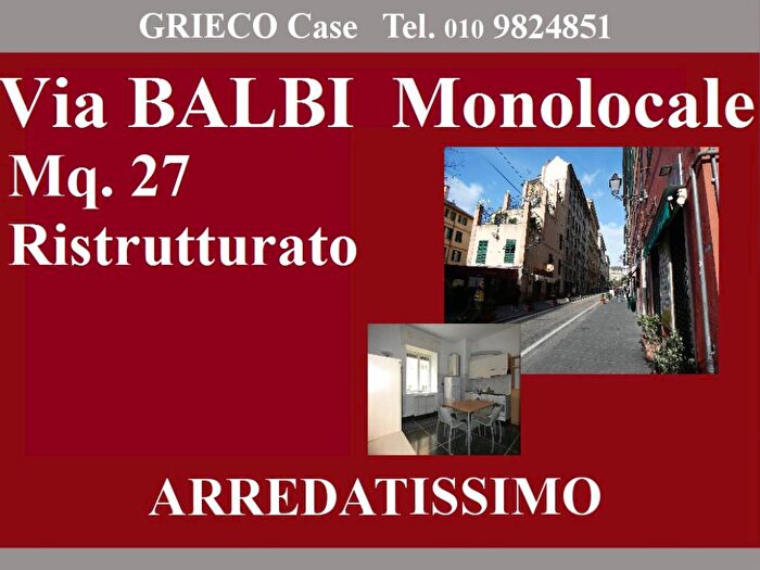 Appartamento monolocale in affitto in Via Balbi, Principe, Genova