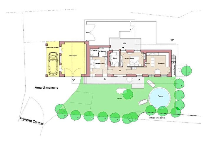 Appartamento trilocale in vendita in Via Roma, Trana