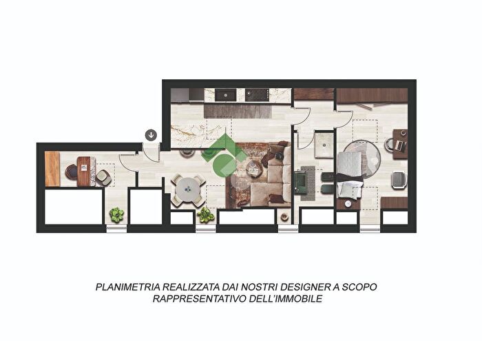 Appartamento bilocale in vendita in Via Cesare Cantù, Olginate