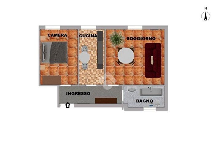 Appartamento bilocale in affitto in Via Alessandro Cialdi, Garbatella, Roma