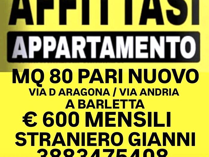 Appartamento trilocale in affitto in Centro, Barletta