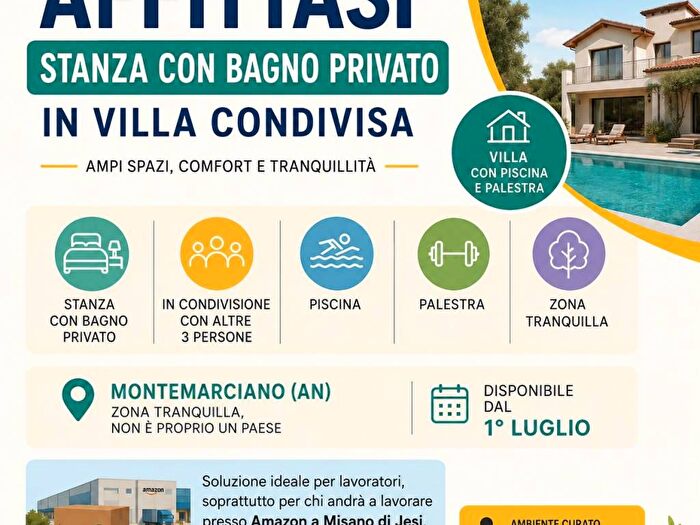Casa monolocale in affitto in Via Cassiano, Cassiano Grugnaleto, Montemarciano