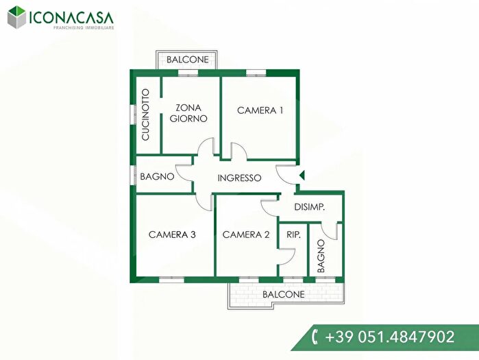 Appartamento quadrilocale in vendita in Via Giordano Bruno, Bologna