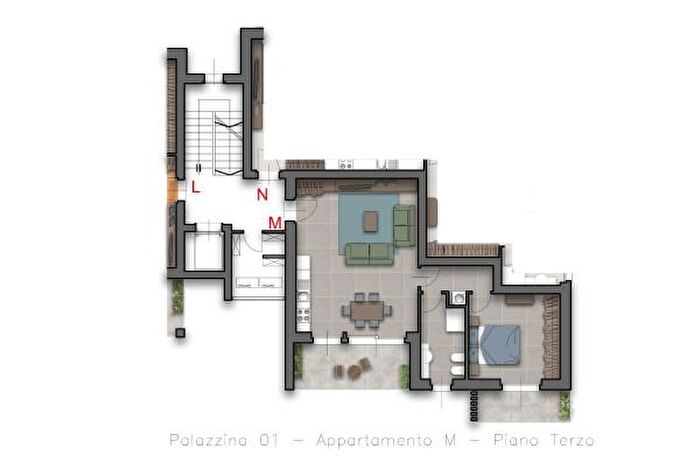 Appartamento bilocale in vendita in Via Antonio Stoppani, Locate Varesino