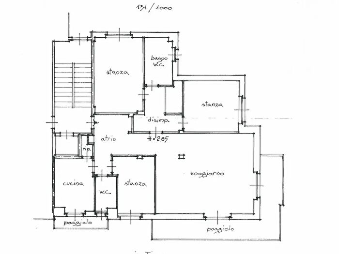 Appartamento quadrilocale in affitto in Via Tigor, Trieste