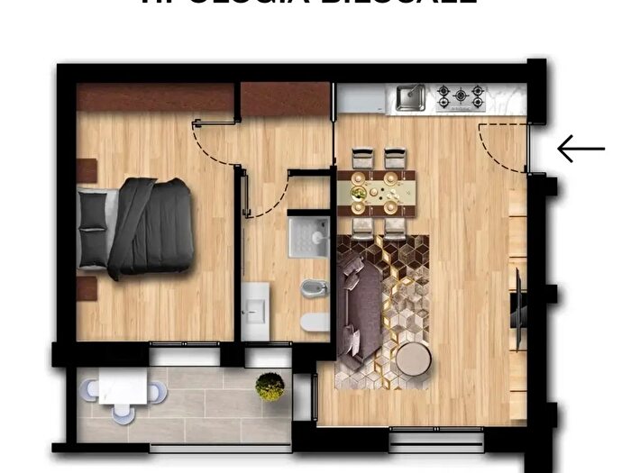 Appartamento bilocale in vendita in Via Castagnolo, San Giovanni In Persiceto