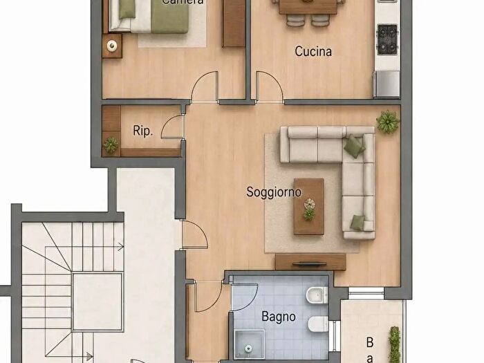 Appartamento trilocale in vendita in Cellamare