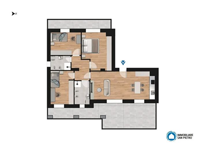 Appartamento quadrilocale in vendita in Ippolito Nievo Snc, Zola Predosa