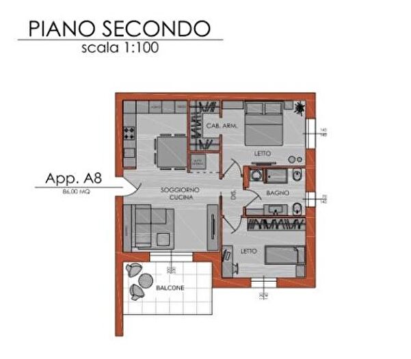 Appartamento trilocale in vendita in Piacenza