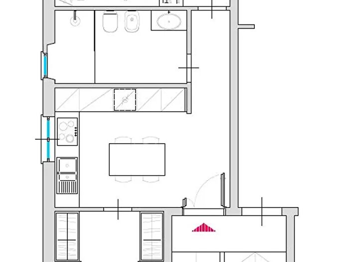 Appartamento trilocale in vendita in Via Montiglio, Roma