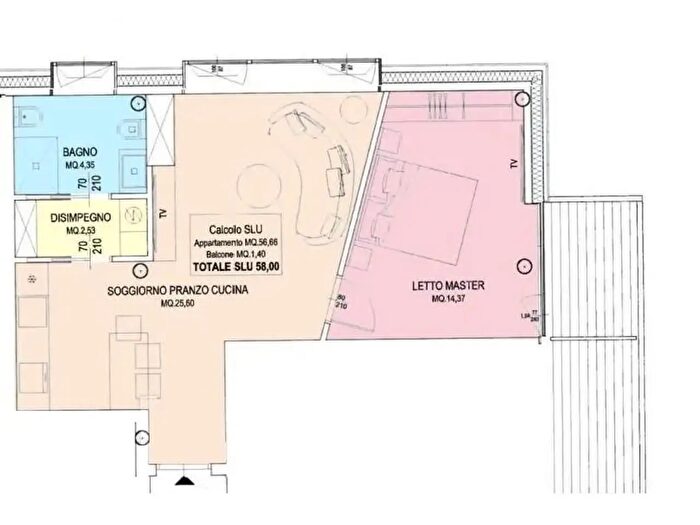 Appartamento bilocale in vendita in Pisa