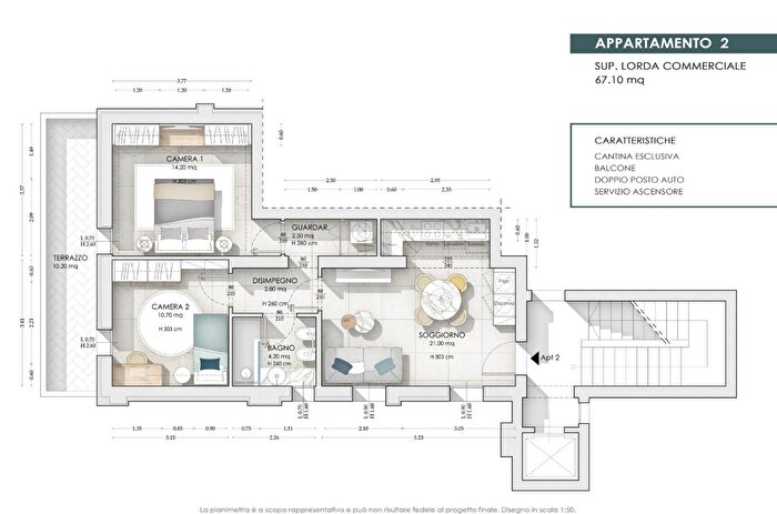 Appartamento trilocale in vendita in San Miniato