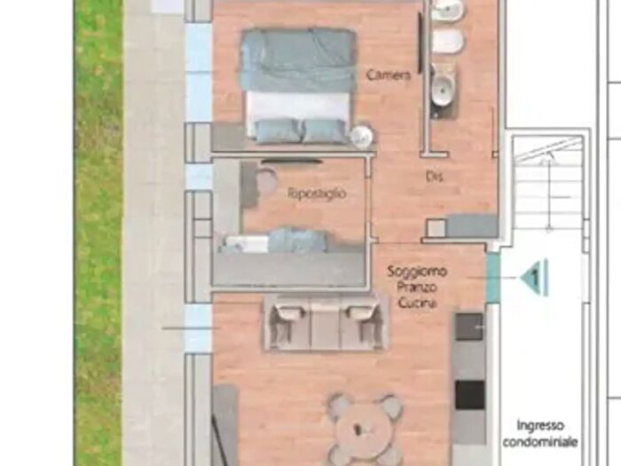 Appartamento trilocale in vendita in Via Adige, Riccione