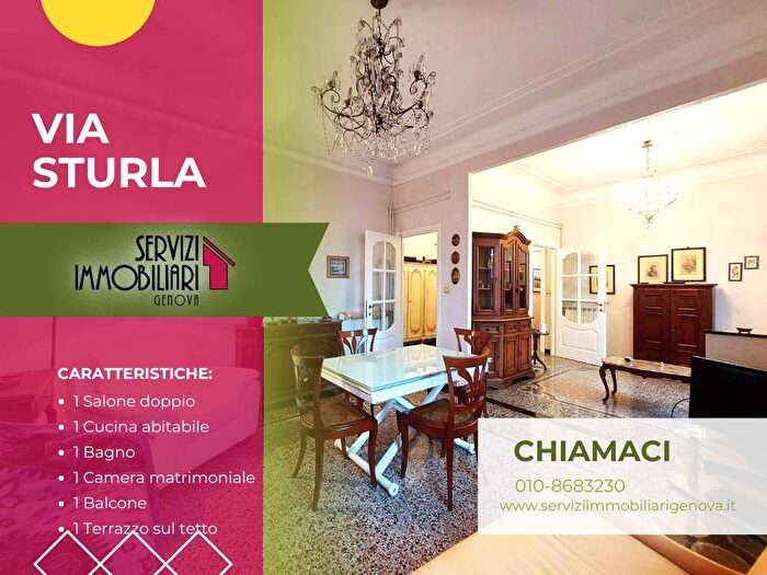Appartamento trilocale in affitto in Via Sturla, Sturla, Genova