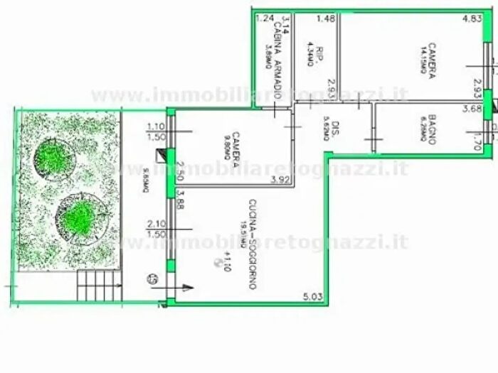 Appartamento trilocale in vendita in Zona Stadio, Certaldo