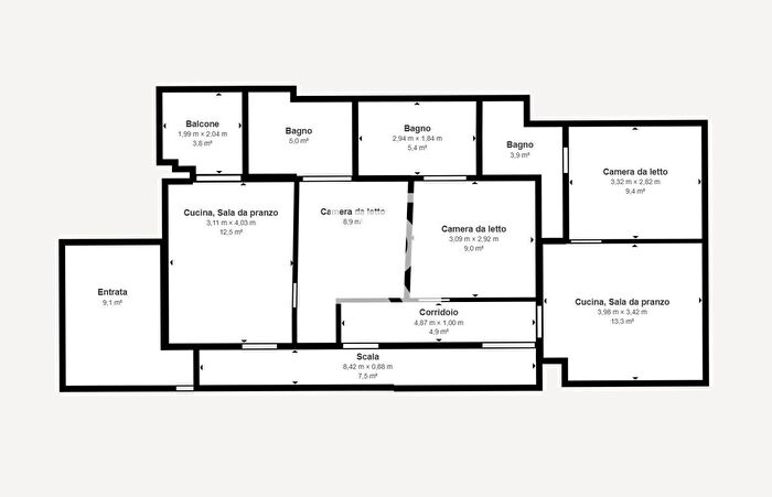 Appartamento quadrilocale in vendita in Cesenatico