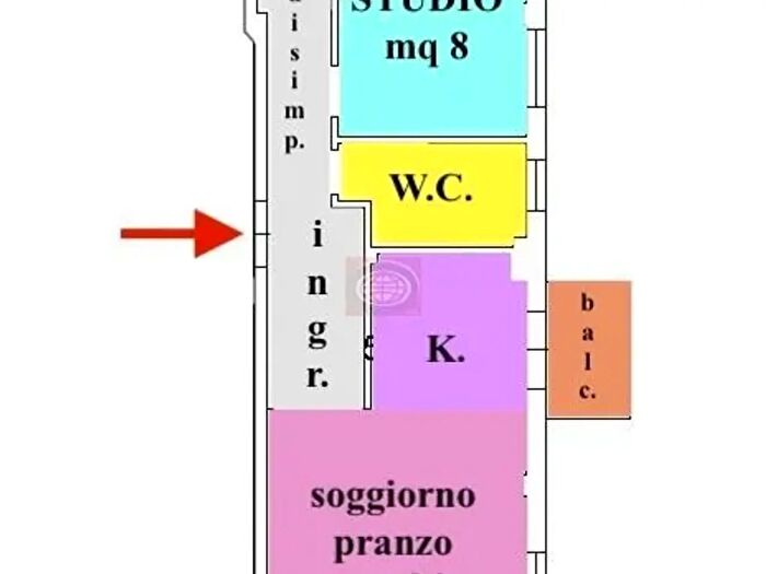 Appartamento trilocale in vendita in Cesena