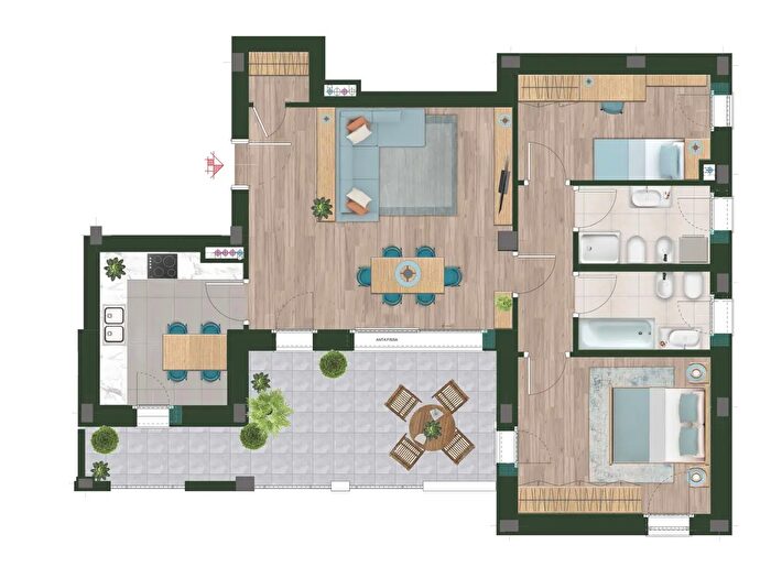 Appartamento trilocale in vendita in Via S Ambrogio, Vignate