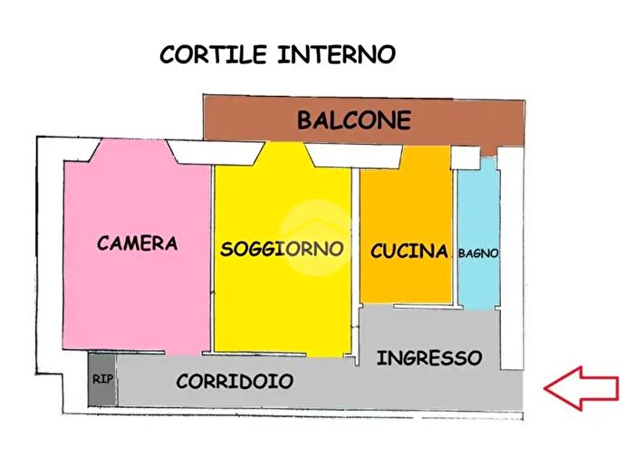 Appartamento bilocale in vendita in Piazza Vittorio Emanuele II, Roma