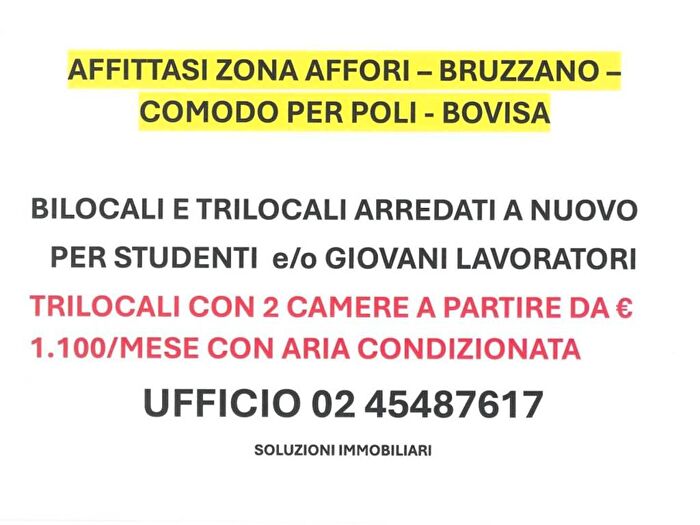 Appartamento trilocale in affitto in Via Enrico Acerbi, Bruzzano, Milano