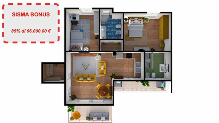 Appartamento quadrilocale in vendita in San Giuliano Terme