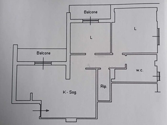 Appartamento trilocale in vendita in Via della Quercia Snc, Paola