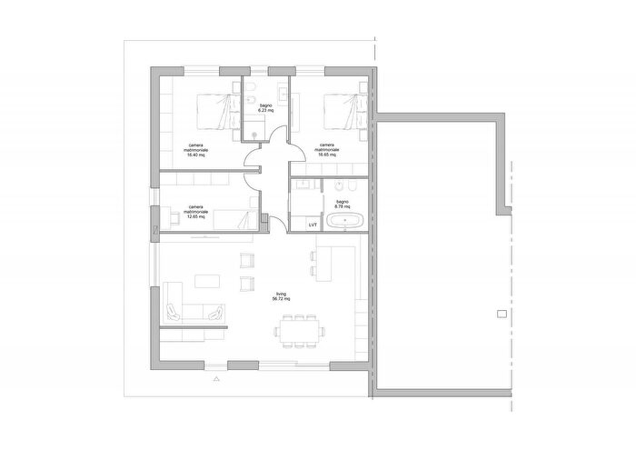 Casa trilocale in vendita in Via Longarone, Udine