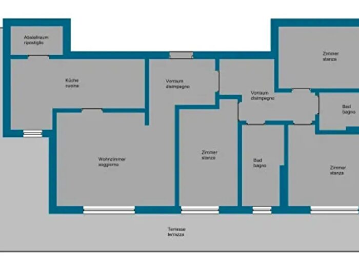 Appartamento quadrilocale in vendita in Via Ortles, Bolzano