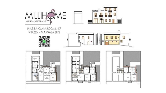 Appartamento trilocale in vendita in Piazza Guglielmo Marconi, Marsala