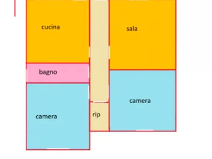 Appartamento quadrilocale in vendita in Via Giovanni Marradi, Cecina