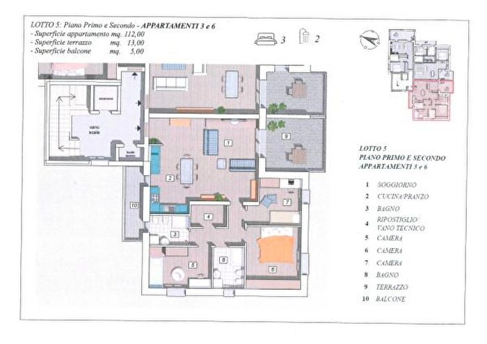 Appartamento trilocale in vendita in Cameri