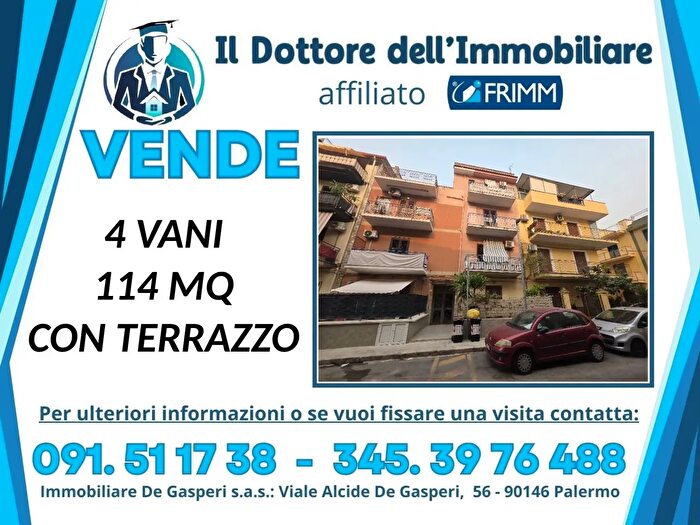 Appartamento quadrilocale in vendita in Via Giovanni Gorgone, Palermo