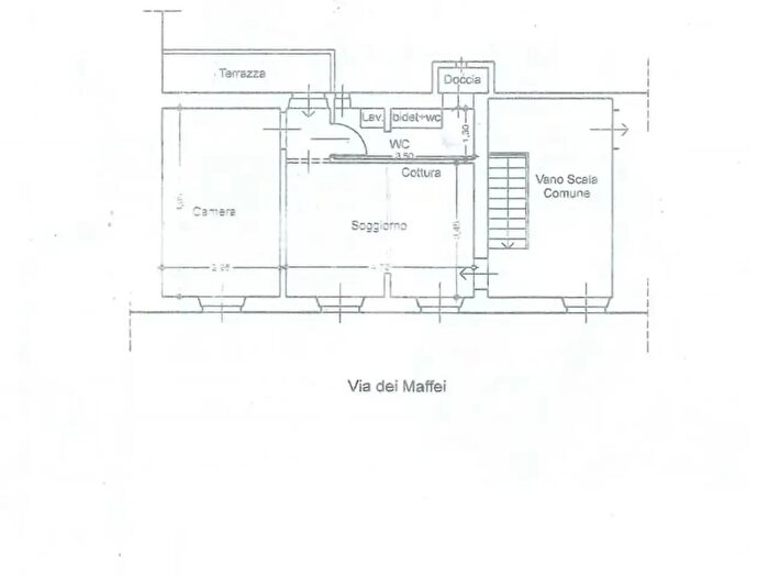 Appartamento bilocale in affitto in Via Maffei, Firenze