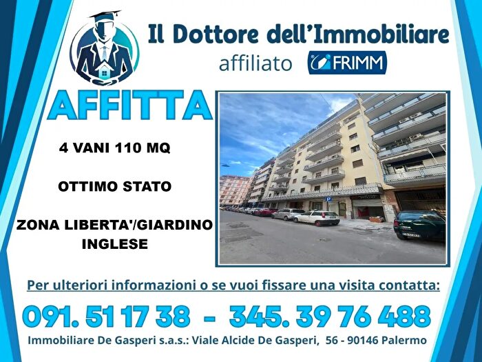 Appartamento quadrilocale in affitto in Via Raffaello Mondini, Palermo
