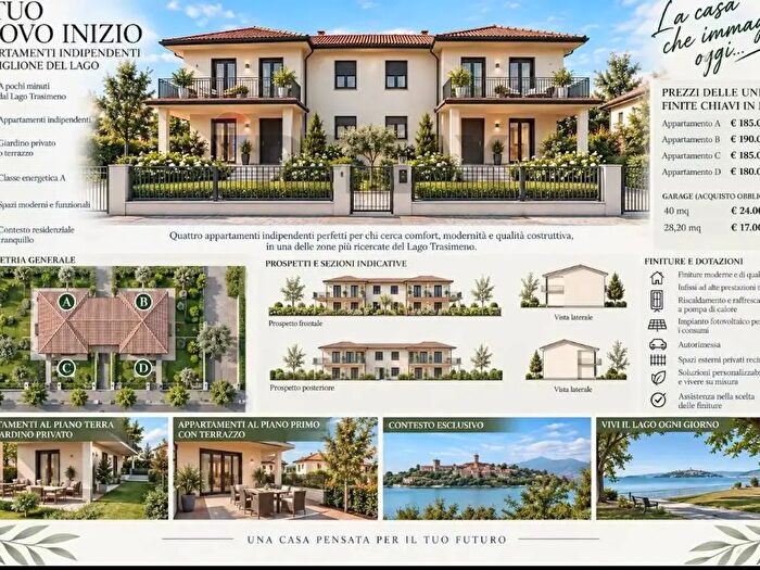 Appartamento quadrilocale in vendita in Castiglione Del Lago