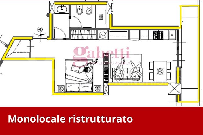 Appartamento monolocale in vendita in Via Dante Alighieri, Civitanova Marche
