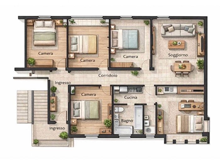 Appartamento con 6 locali in affitto in Colli Murri, Bologna