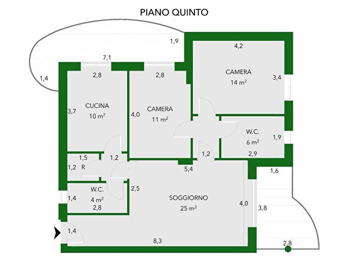 Appartamento trilocale in affitto in Via delle Forze Armate, San Carlo, Milano